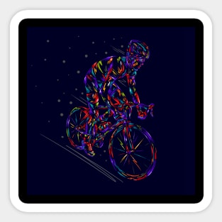 Cyclist Sticker